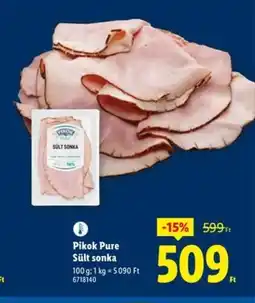 Lidl Pikok Pure Sült sonka ajánlat