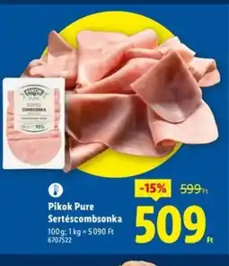 Lidl Pikok Pure Sertéscsombsonka ajánlat