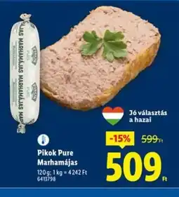 Lidl Pikok Pure Marhamájas ajánlat