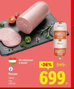 Lidl PARIZES ajánlat