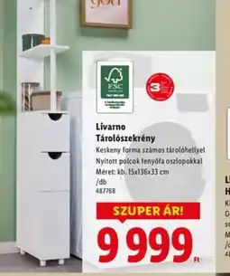 Lidl Livarno Tárolszekrény ajánlat