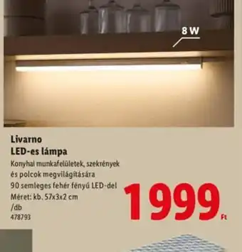 LIVARNO LED-es lámpa