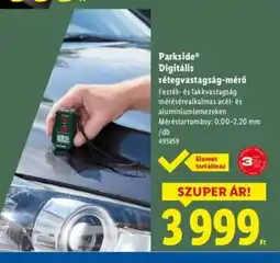 Lidl Parkside Digitális rétegvastagság-mérő ajánlat