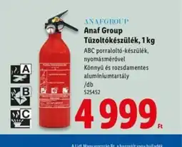 Lidl Anaf Group Tűzoltkészülék ajánlat