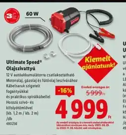 Lidl Ultimate Speed Olajszivattyú ajánlat