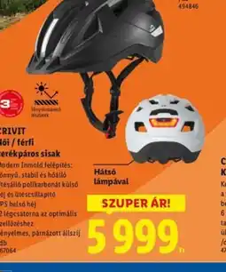 Lidl CRIVIT női/férfi kerékpáros sisak ajánlat