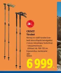 Lidl CRIVIT Túrabot ajánlat