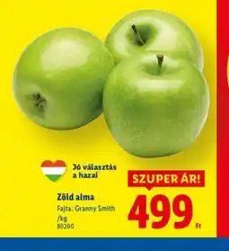 Lidl Zöld alma ajánlat