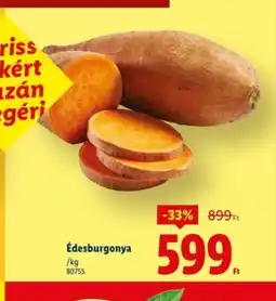 Lidl Édesburgonya ajánlat