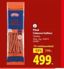 Lidl Pikok Cabanossi kolbász ajánlat