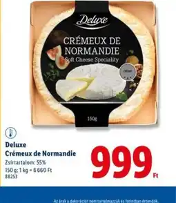 Lidl Deluxe Crémeux de Normandie ajánlat