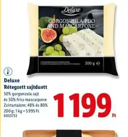 Lidl Deluxe Rétegzett sajtdueett ajánlat