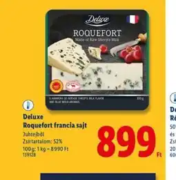 Lidl Deluxe Roquefort francia sajt ajánlat