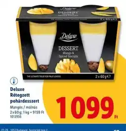 Lidl Deluxe Rétegzett pohárdesszert ajánlat