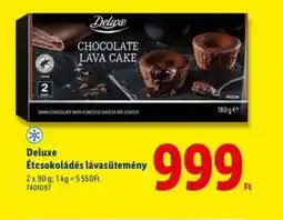 Lidl Deluxe Étesokoládés lávasütemény ajánlat