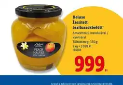 Lidl Deluxe Ízesített őszibarackbefőtt ajánlat