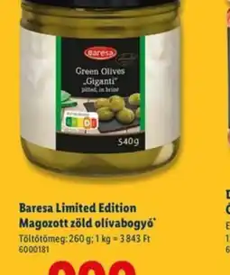 Lidl Baresa Magozott zöld olívabogy ajánlat