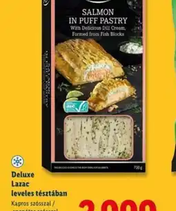 Lidl Deluxe Lazac leveles tésztában ajánlat