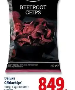 Lidl Deluxe Céklachips ajánlat