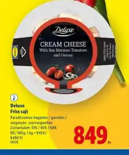 Lidl Deluxe Friss sajt ajánlat