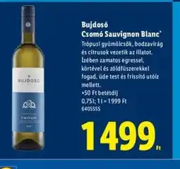 Lidl Bujdos Csomo Sauvignon Blanc ajánlat