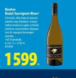 Lidl Nyakas Budai Sauvignon Blanc ajánlat