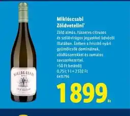 Lidl Miklscsabi Zöldvetelini ajánlat