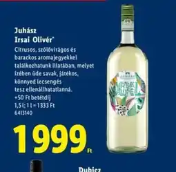 Lidl Juhász Irsai Olivér ajánlat