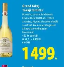 Lidl Grand Tokaj Tokaji fordítás ajánlat