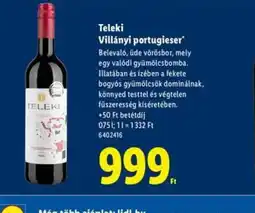 Lidl Teleki Villányi portugieser ajánlat