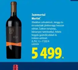 Lidl Jammertal Merlot ajánlat