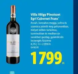 Lidl Villa Völgy Egri Cabernet Franc ajánlat