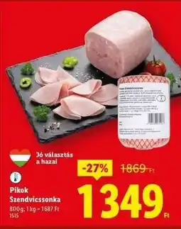 Lidl PIKOK Szendvicssonka ajánlat