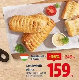 Lidl Sertésvirslis párna ajánlat