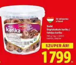Lidl Detki Duplakakaós karika / fahéjas karika ajánlat