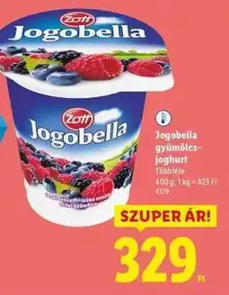 Lidl Jogobella gyümölcsjoghurt ajánlat