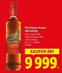 Lidl The Famous Grouse Skót whisky ajánlat