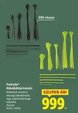 Lidl Parkside Kábeltkötő készlet ajánlat