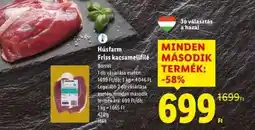 Lidl Húsfarm Friss kacsamellfilé ajánlat