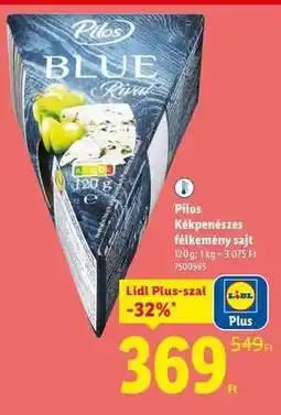 Lidl Pilos Kéksajtos félkemény sajt ajánlat