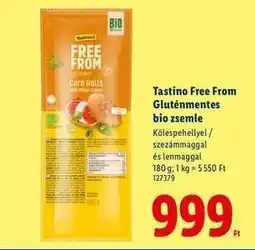 Lidl Tastino Free From Gluténmentes bio zsemle ajánlat