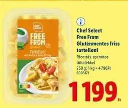 Lidl Chef Select Free From Gluténmentes friss tortelloni ajánlat