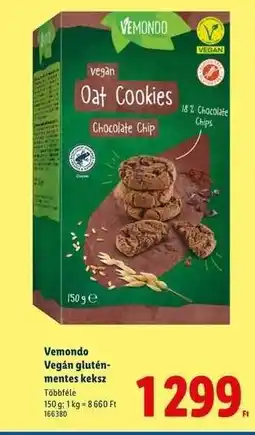 Lidl Vemondo Vegán gluténmentes keksz ajánlat