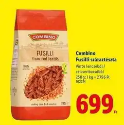 Lidl Combino Fusilli száraz tészta ajánlat