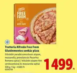 Lidl Trattoria Alfredo Free From Gluténmentes sonkás pizza ajánlat
