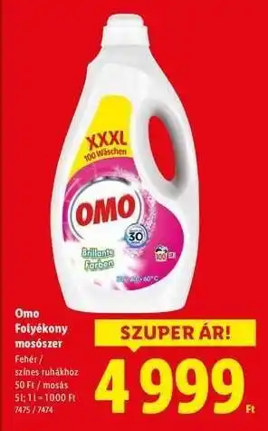 Lidl OMO Folyékony mosószer ajánlat