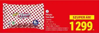 Lidl PÖTTYÖS Túró Rudi ajánlat