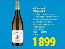 Lidl Miklóscsabi Zöldveltelini ajánlat