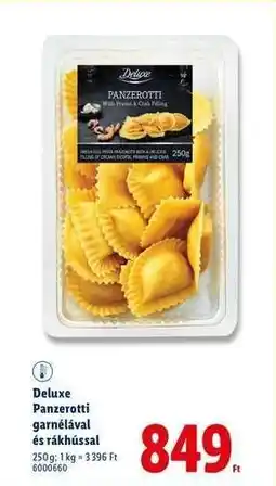 Lidl Deluxe Panzerotti garnélával és rákhússal ajánlat