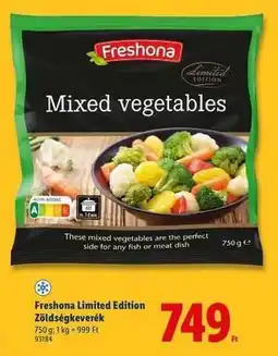 Lidl FRESHONA LIMITED EDITION Zöldségkeverék ajánlat